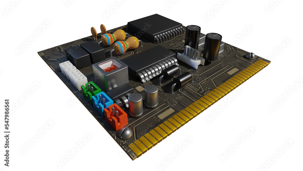 Cartoon Circuit Board