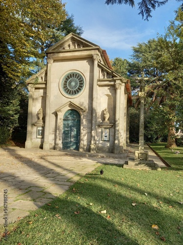 church in the garden in Portugal