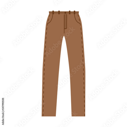 Colorful clothes for men. Cartoon vector illustration. Male garments as jeans. Fashion, outfit concept