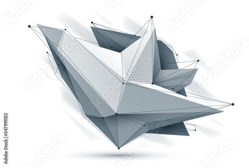 Low poly abstract form isol...