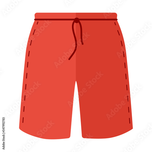 Clothes for men. Cartoon vector illustration. Male garments as pants. Fashion concept