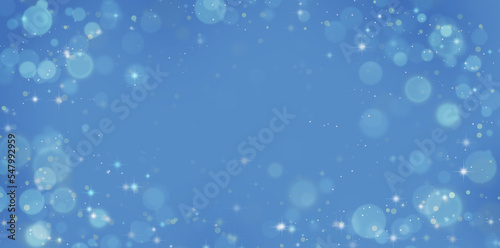 Abstract blue bokeh texture background. 