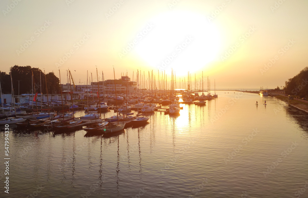 Sunset at the mouth of the Pirita River in Tallinn. Sunset at the mouth of the Pirita River in Tallinn.