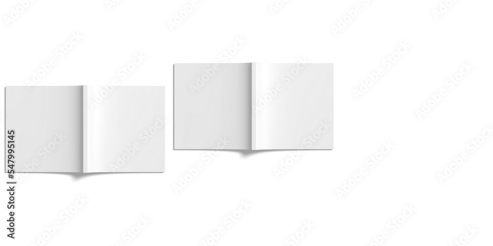 Blank square magazine illustration with copyspace. 3D Render. Blank square magazine illustration with copyspace. 3D Render.
