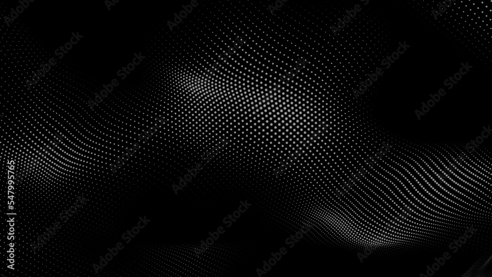 Dot white black wave technology texture background. Abstract big data digital concept. 3d rendering. Dot white black wave technology texture background. Abstract big data digital concept. 3d rendering.