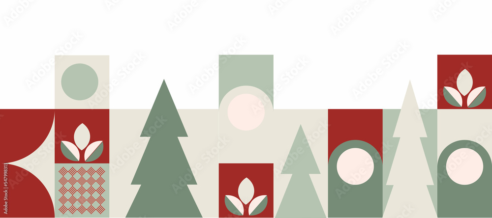 Seamless New Year's Christmas pattern of geometric shapes. For printing on textiles, wrapping material, invitations, postcards, backgrounds Seamless New Year's Christmas pattern of geometric shapes. For printing on textiles, wrapping material, invitations, postcards, backgrounds