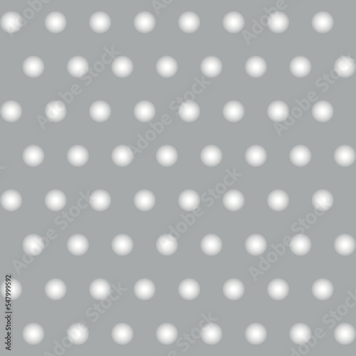 Diffuse white circles seamless pattern. Abstract blur background. Geometric halftone design. Vector illustration.