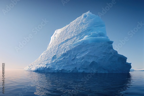 Print op canvas iceberg in the ocean