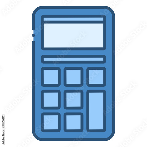 calculator blue icon