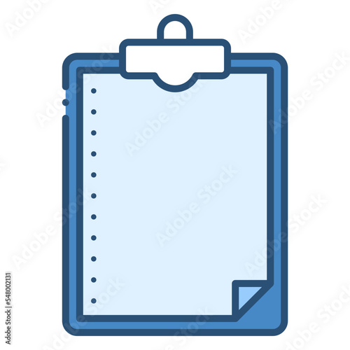 clipboard blue icon