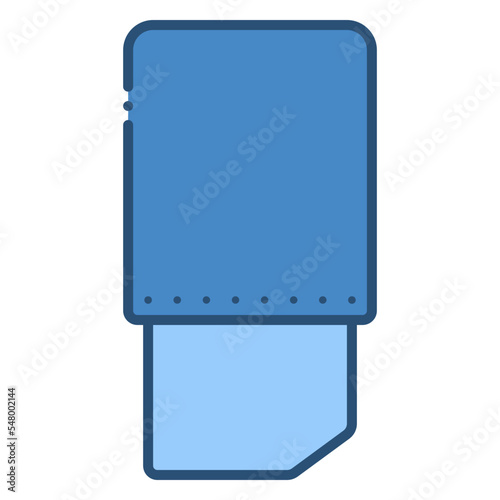 eraser blue icon