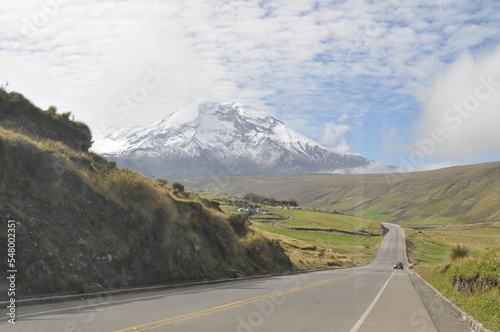 Volcan mountain Chimborazo, Ecuador, South America,