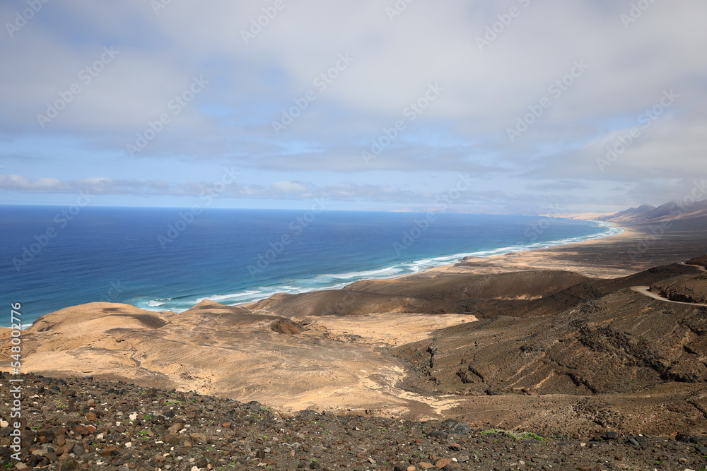 View from the viewpoint of Cofete in Fuerteventura

