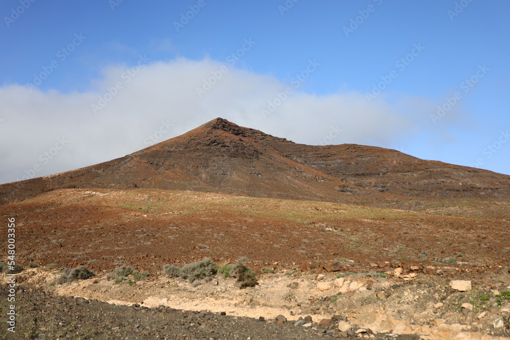 view of a mountain in Jandia Natural Park to Fuerteventura