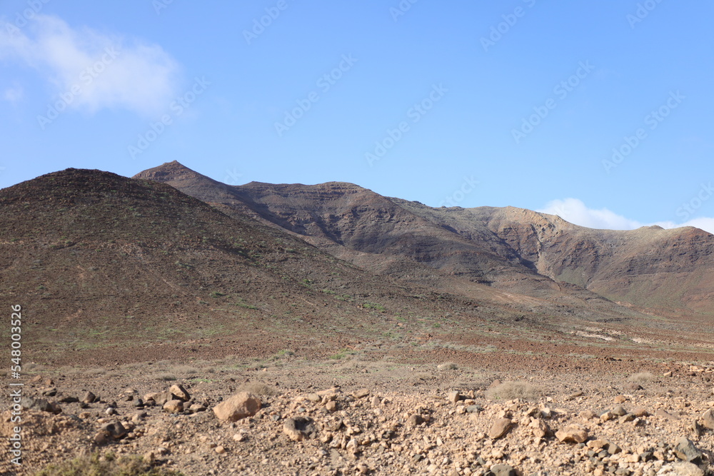 view of a mountain in Jandia Natural Park to Fuerteventura