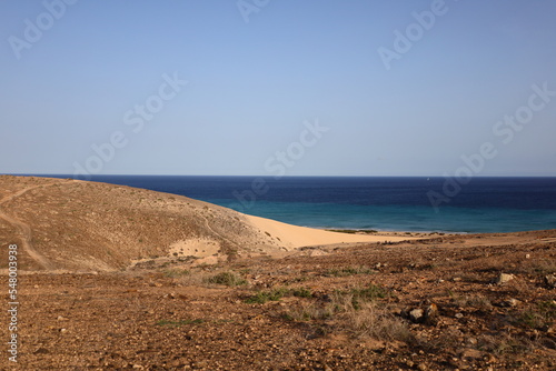Sotavento of Jand  a beach in the south of Fuerteventura 