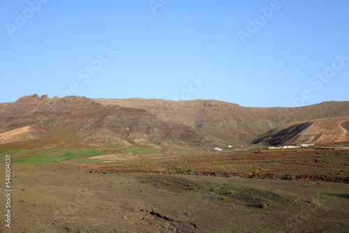 view on the mountain of Cardon in Fuerteventura