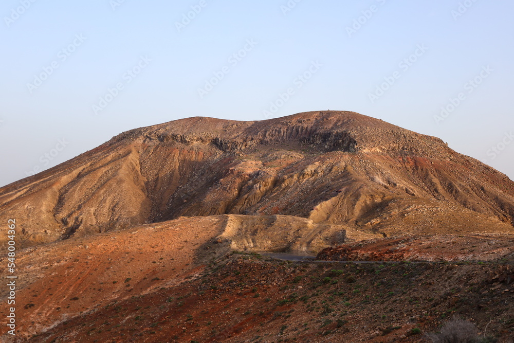 View in the mountain of Hendida to Fuerteventura View in the mountain of Hendida to Fuerteventura