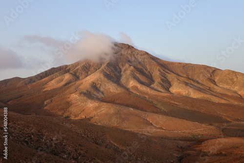 View in the mountain of Hendida to Fuerteventura