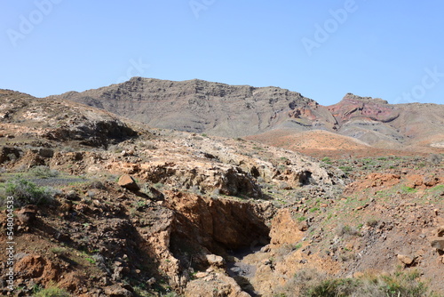 View on mountain in Natural Park of Jandía to FuerteventuraNatural Park of Jandía