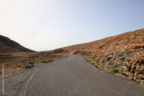 View on a road in Fuerteventura