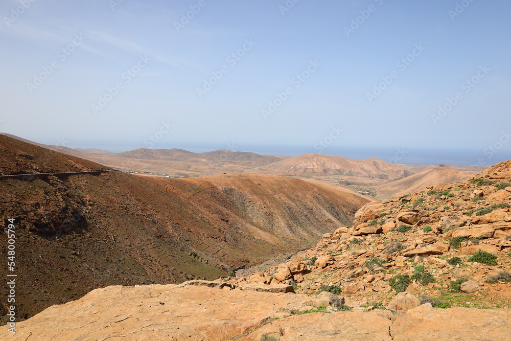 Viewpoint of  Risco de Las Peñas to Fuerteventura
