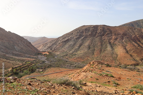 View on mountain in Natural Park of Jandía to FuerteventuraNatural Park of Jandía