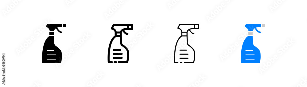 Liquid soap set icon. Care product, beauty, neat, shampoo, clean, bottle, dispenser. Fixture concept. Four vector icon in different styles on a white background Liquid soap set icon. Care product, beauty, neat, shampoo, clean, bottle, dispenser. Fixture concept. Four vector icon in different styles on a white background