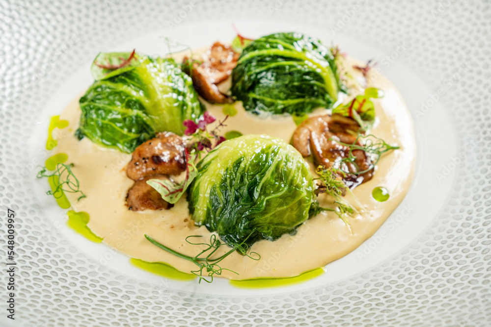 stuffed cabbage rolls with mushroom sauce stuffed cabbage rolls with mushroom sauce