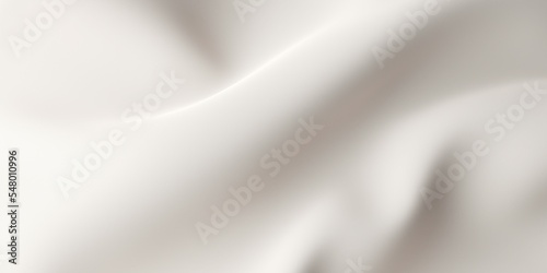 Close up of thick white or beige draped cloth, texile or fabric fashion background frame filling