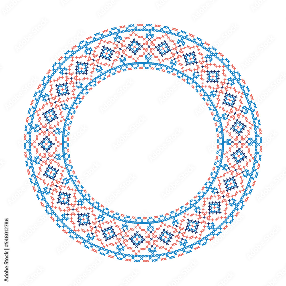 Round frame with flower folk embroidery 20 Round frame with flower folk embroidery 20