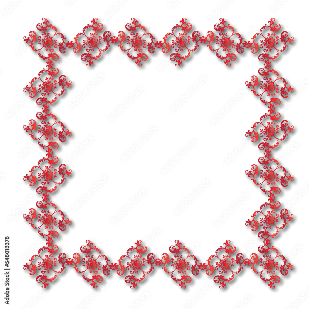 Obraz premium Frame, in the style of an ornament, Vector illustration eps 10, Art. 