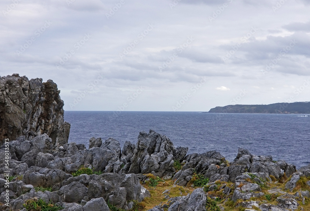 Scenic land and sea views at Cape Hedo at the north end of Okinawa, Japan -14