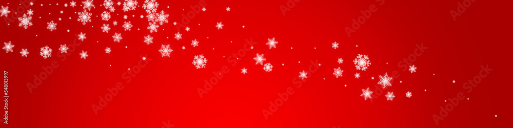 Silver Snowfall Vector Transparent Panoramic