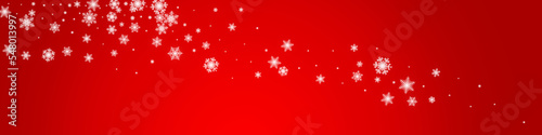 Silver Snowfall Vector Transparent Panoramic
