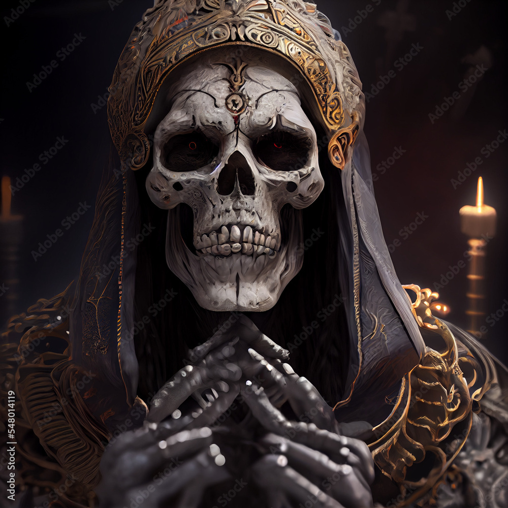 Skull Ideas  Santa Muerte  HD wallpaper  Pxfuel