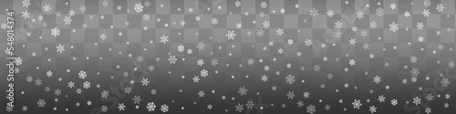 Silver Snow Vector Burgundy Panoramic Background.