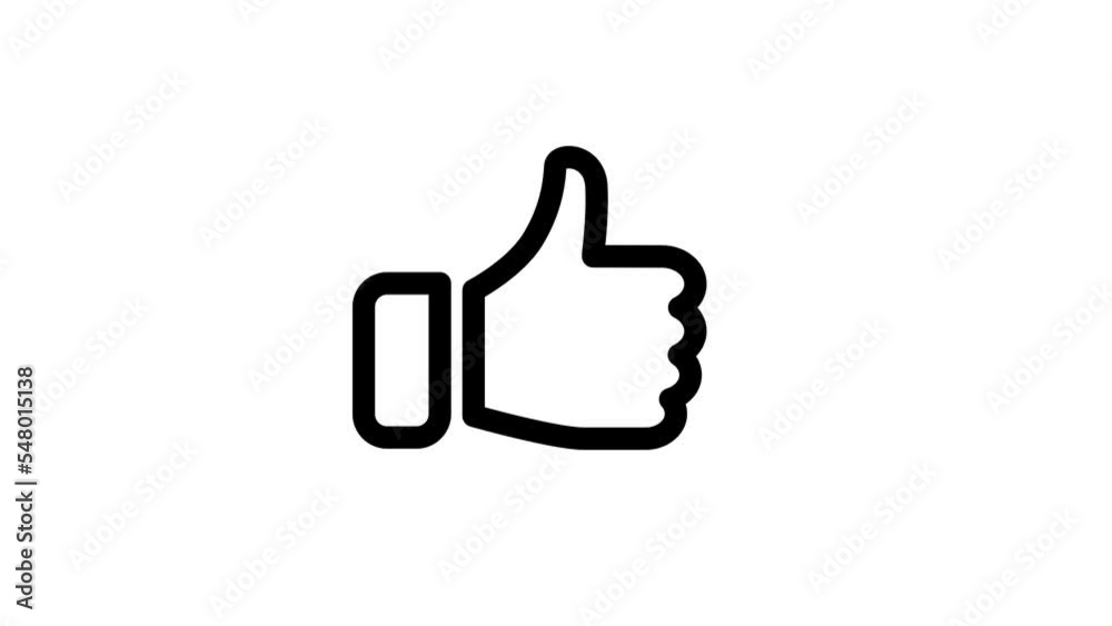 Animation of icon like in outline design Animation of icon like in outline design