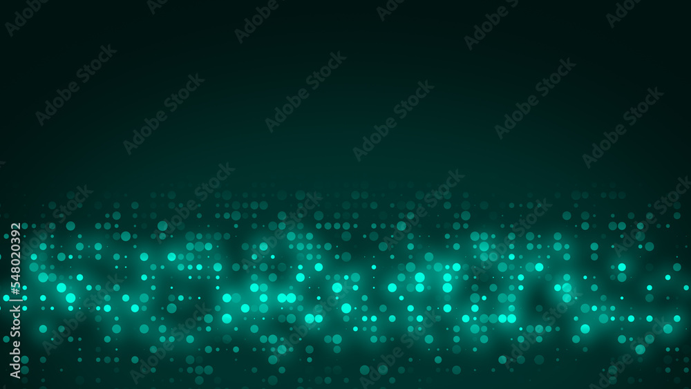 Abstract dot green color pattern gradient texture technology background. Abstract dot green color pattern gradient texture technology background.