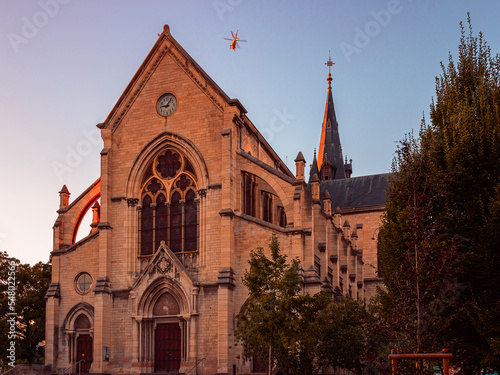 Église Notre Dame des Victoires à Roanne, France. photo