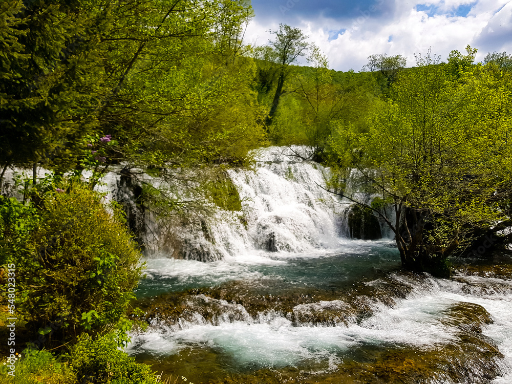 Cascades on Una river in Bosnia and Herzegovina Cascades on Una river in Bosnia and Herzegovina