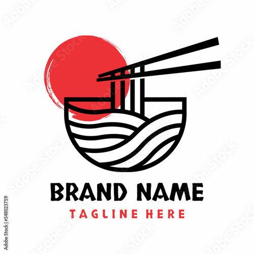 Japanese Ramen Noodle Logo Design