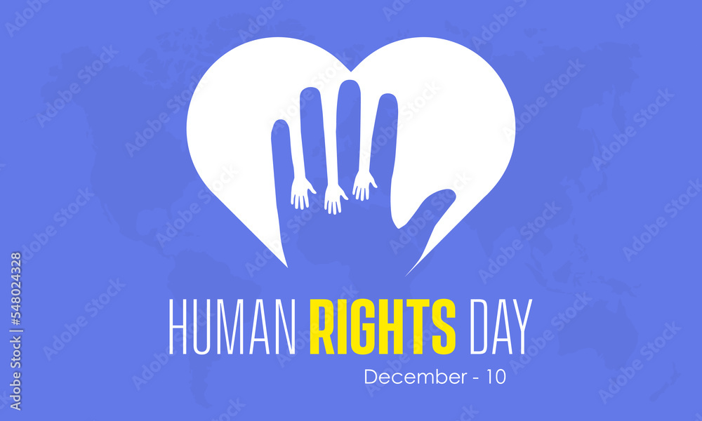 Vector illustration design concept of international Human Rights Day observed on December 10 Vector illustration design concept of international Human Rights Day observed on December 10