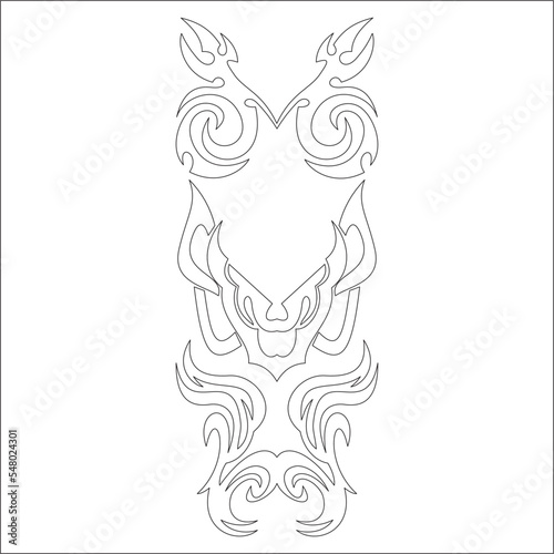Set of tribal tattoos. EPS vector illustration without transparency.Tribal Tattoos in Black Color. Suitable For All Kind of Design  Web Page  Interface  Advertising  Polygraph and Other .