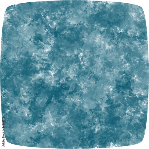 Pale blue watercolor rounded square 