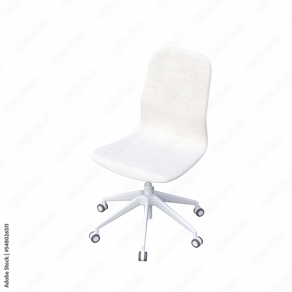 office chair isolated on white background, interior furniture, 3D illustration, cg render office chair isolated on white background, interior furniture, 3D illustration, cg render