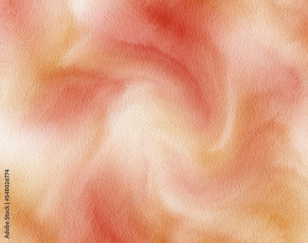 Fototapeta premium Orange Watercolor Background Texture