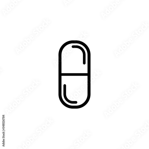 Pill icon vector logo design template