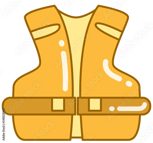 life vest doodle illustration