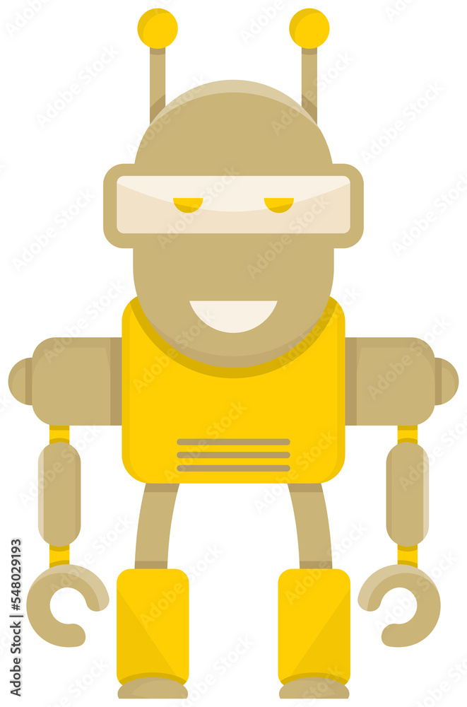Fototapeta premium funny robot character avatar